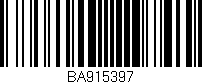 Código de barras (EAN, GTIN, SKU, ISBN): 'BA915397'