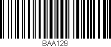 Código de barras (EAN, GTIN, SKU, ISBN): 'BAA129'
