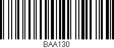 Código de barras (EAN, GTIN, SKU, ISBN): 'BAA130'