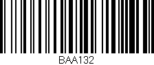 Código de barras (EAN, GTIN, SKU, ISBN): 'BAA132'