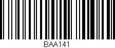 Código de barras (EAN, GTIN, SKU, ISBN): 'BAA141'