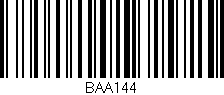 Código de barras (EAN, GTIN, SKU, ISBN): 'BAA144'