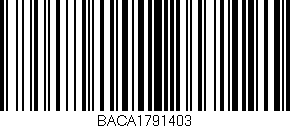 Código de barras (EAN, GTIN, SKU, ISBN): 'BACA1791403'