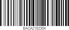 Código de barras (EAN, GTIN, SKU, ISBN): 'BACA2102304'