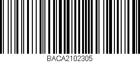 Código de barras (EAN, GTIN, SKU, ISBN): 'BACA2102305'