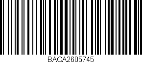 Código de barras (EAN, GTIN, SKU, ISBN): 'BACA2605745'