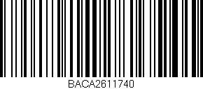 Código de barras (EAN, GTIN, SKU, ISBN): 'BACA2611740'