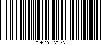 Código de barras (EAN, GTIN, SKU, ISBN): 'BAN001-CF-AS'