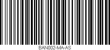 Código de barras (EAN, GTIN, SKU, ISBN): 'BAN002-MA-AS'