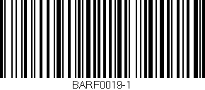 Código de barras (EAN, GTIN, SKU, ISBN): 'BARF0019-1'