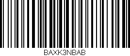 Código de barras (EAN, GTIN, SKU, ISBN): 'BAXK3NBAB'