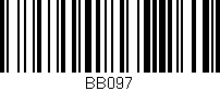 Código de barras (EAN, GTIN, SKU, ISBN): 'BB097'