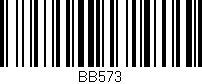 Código de barras (EAN, GTIN, SKU, ISBN): 'BB573'