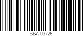 Código de barras (EAN, GTIN, SKU, ISBN): 'BBA-09725'