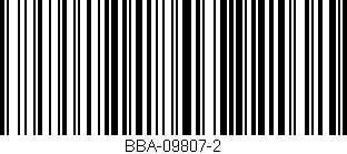 Código de barras (EAN, GTIN, SKU, ISBN): 'BBA-09807-2'