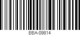 Código de barras (EAN, GTIN, SKU, ISBN): 'BBA-09814'