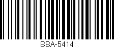 Código de barras (EAN, GTIN, SKU, ISBN): 'BBA-5414'