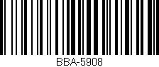 Código de barras (EAN, GTIN, SKU, ISBN): 'BBA-5908'