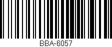 Código de barras (EAN, GTIN, SKU, ISBN): 'BBA-6057'