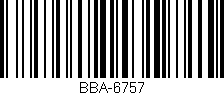 Código de barras (EAN, GTIN, SKU, ISBN): 'BBA-6757'