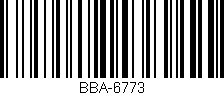 Código de barras (EAN, GTIN, SKU, ISBN): 'BBA-6773'