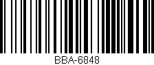 Código de barras (EAN, GTIN, SKU, ISBN): 'BBA-6848'