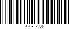 Código de barras (EAN, GTIN, SKU, ISBN): 'BBA-7228'