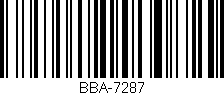 Código de barras (EAN, GTIN, SKU, ISBN): 'BBA-7287'