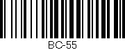 Código de barras (EAN, GTIN, SKU, ISBN): 'BC-55'