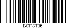 Código de barras (EAN, GTIN, SKU, ISBN): 'BCPST06'