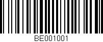 Código de barras (EAN, GTIN, SKU, ISBN): 'BE001001'