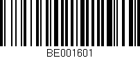 Código de barras (EAN, GTIN, SKU, ISBN): 'BE001601'