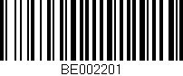 Código de barras (EAN, GTIN, SKU, ISBN): 'BE002201'