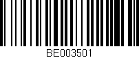 Código de barras (EAN, GTIN, SKU, ISBN): 'BE003501'