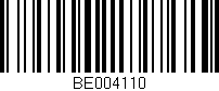 Código de barras (EAN, GTIN, SKU, ISBN): 'BE004110'