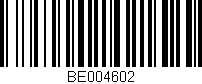 Código de barras (EAN, GTIN, SKU, ISBN): 'BE004602'