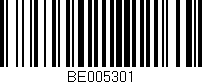 Código de barras (EAN, GTIN, SKU, ISBN): 'BE005301'
