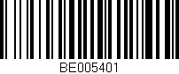 Código de barras (EAN, GTIN, SKU, ISBN): 'BE005401'