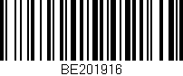 Código de barras (EAN, GTIN, SKU, ISBN): 'BE201916'