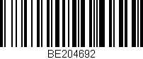Código de barras (EAN, GTIN, SKU, ISBN): 'BE204692'