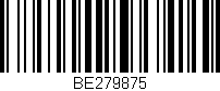 Código de barras (EAN, GTIN, SKU, ISBN): 'BE279875'