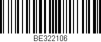 Código de barras (EAN, GTIN, SKU, ISBN): 'BE322106'