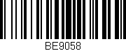 Código de barras (EAN, GTIN, SKU, ISBN): 'BE9058'
