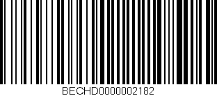 Código de barras (EAN, GTIN, SKU, ISBN): 'BECHD0000002182'