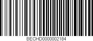 Código de barras (EAN, GTIN, SKU, ISBN): 'BECHD0000002184'