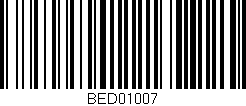 Código de barras (EAN, GTIN, SKU, ISBN): 'BED01007'