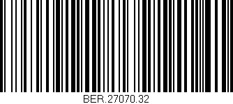 Código de barras (EAN, GTIN, SKU, ISBN): 'BER.27070.32'