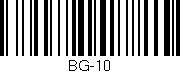 Código de barras (EAN, GTIN, SKU, ISBN): 'BG-10'