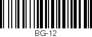 Código de barras (EAN, GTIN, SKU, ISBN): 'BG-12'