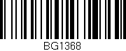 Código de barras (EAN, GTIN, SKU, ISBN): 'BG1368'